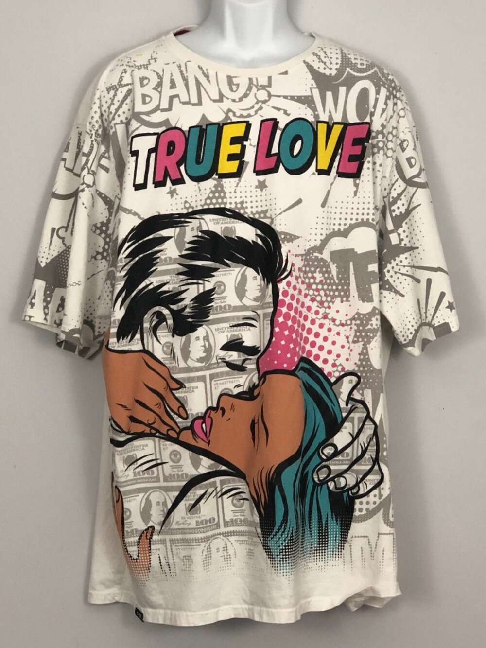 Contender CDTR Mens 6XL True Love All Over Print TShirt Comic Pop Art Streetwear